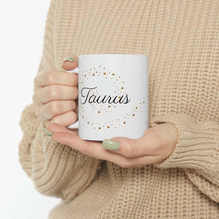 Celestia Libra Creative – wholesale Coffee mug – Taurus Zodiac Mug! - Warm up with your favorite hot drink in this Mug!5
