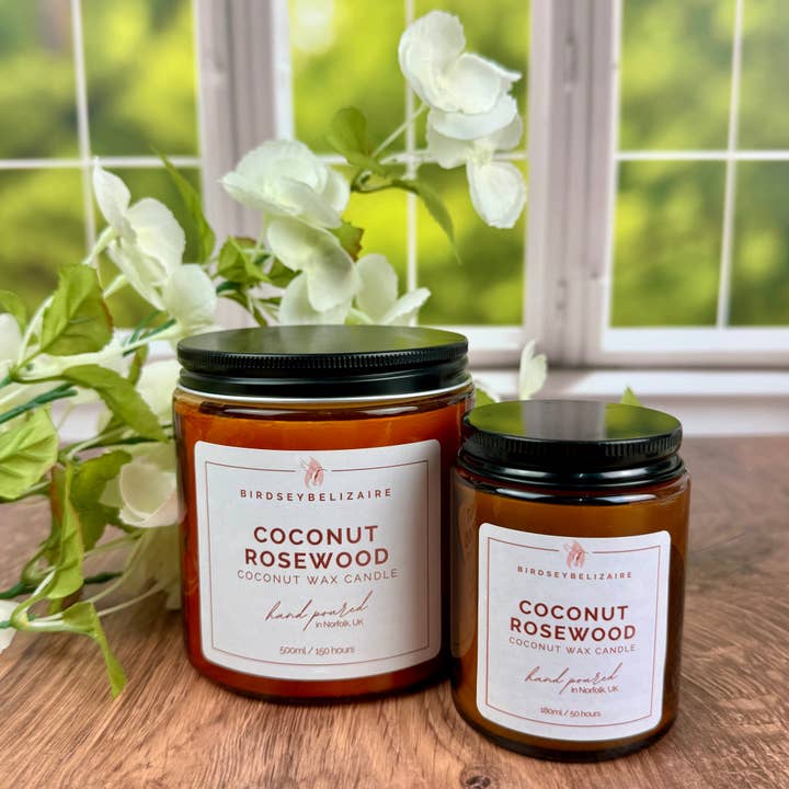Coconut Rosewood - Signature Candle for wholesale by BirdseyBelizaire