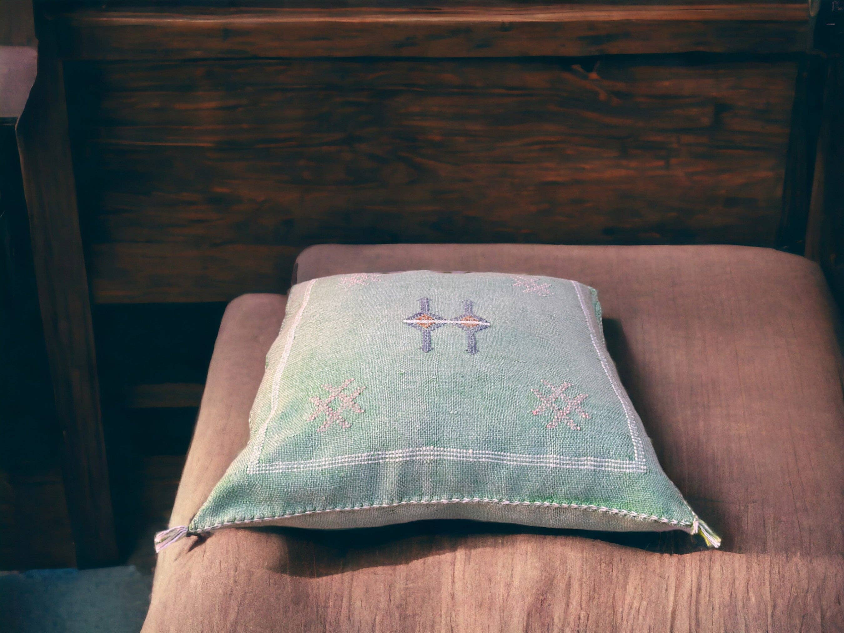 Moroccantastics - Wholesale Lumbar Pillow - Cactus Silk Pillow, Handmade Lumbar Cushion, Moroccan Sabra Decorative Pillow for Home4