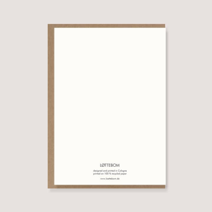 LØTTEBOM - Venta al por mayor Tarjetas de Navidad - Tarjeta plegable con sobre - «Gloves - Warm Wishes»