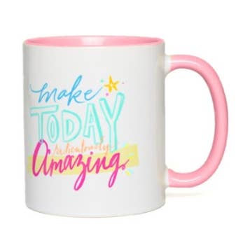 Mug « Make today ridiculement incroyable » - Pink Accents pour la vente par Nett Designs