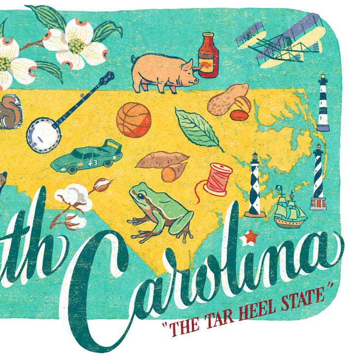 North Carolina Drucken für den Großhandel von Anagram Press