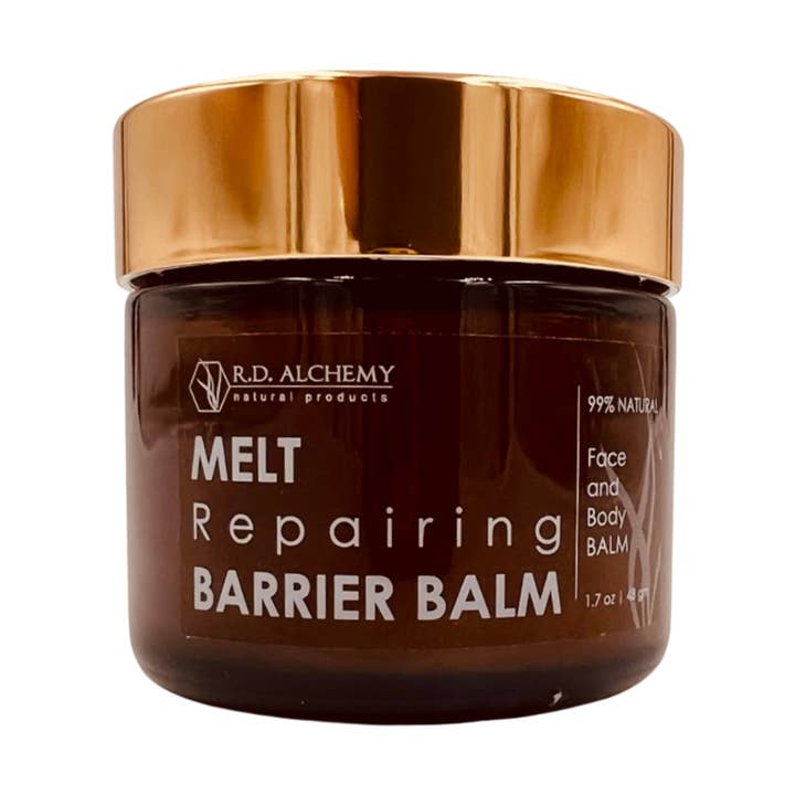 Baume barrière MELT pour la vente par RD Alchemy Natural Products