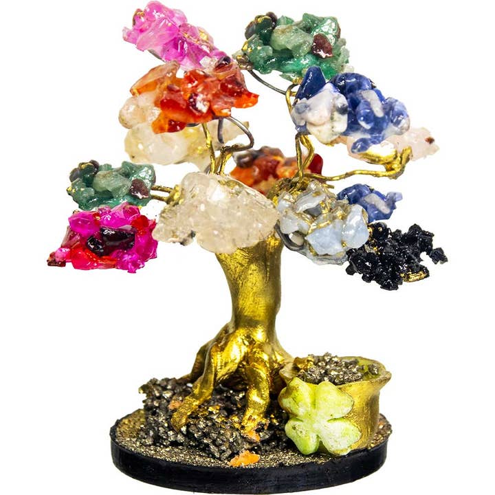 multi Colors Bonsai Gemstone Tree - Happiness (Each) for wholesale on Faire1