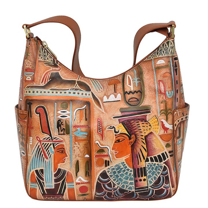 Hobo clássico com bolsos laterais - 382 por atacado de Anuschka Europe