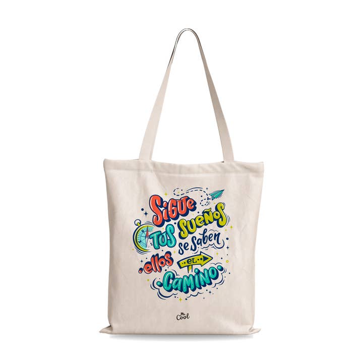 Tote-taske - Følg dine drømme, de kender vejen for engroshandel hos STAR WAY, S.L. | MrCool