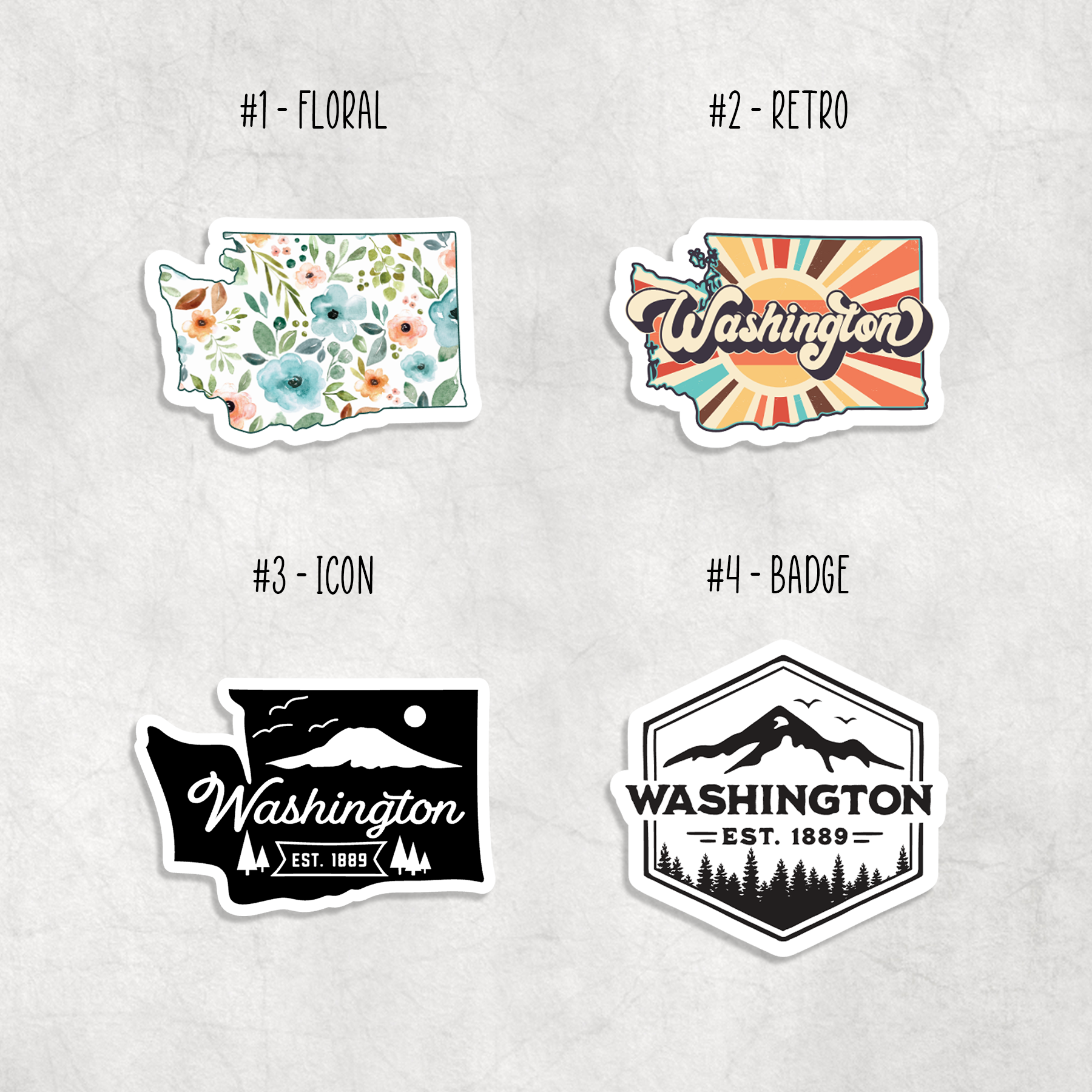 Expression Design Co – Engroshandel Klistermærke – Washington klistermærker1