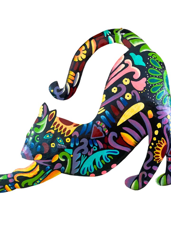 Vivid Cat Stretching for wholesale by Beyond Borders