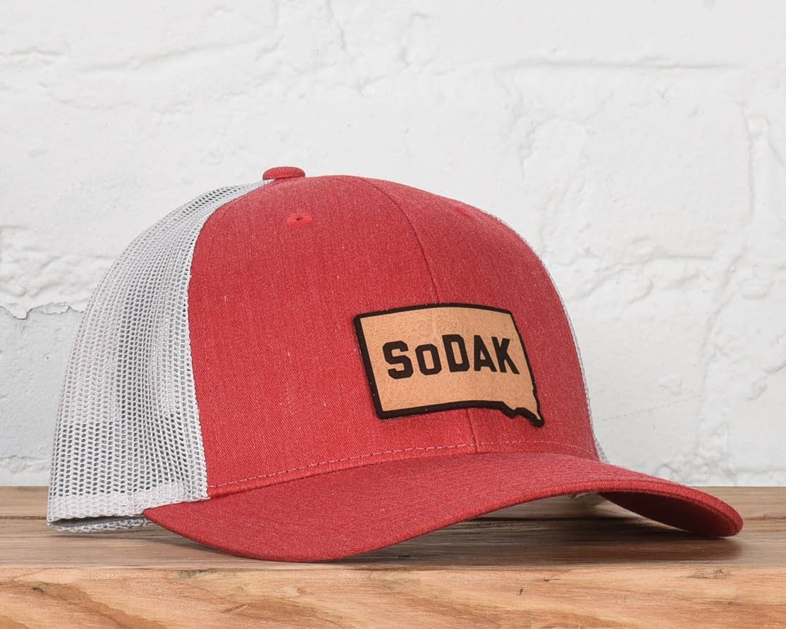 Classic State - Wholesale Trucker Hat - Unisex - South Dakota SoDak Leather Patch Snapback Hat4