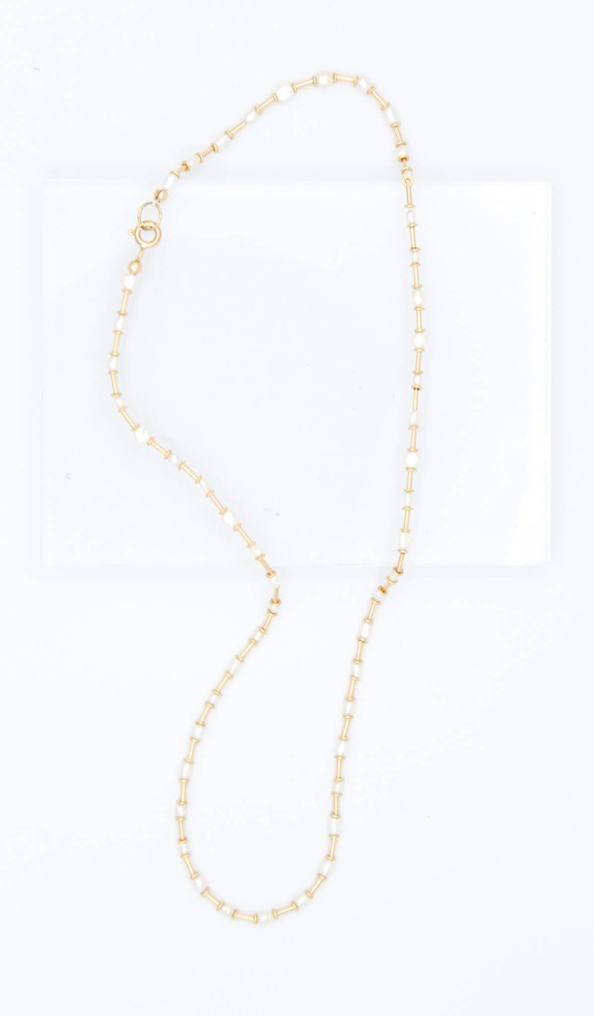 The Swellife - Wholesale Beaded/Pearl Necklace - Gold Stitch Necklace1