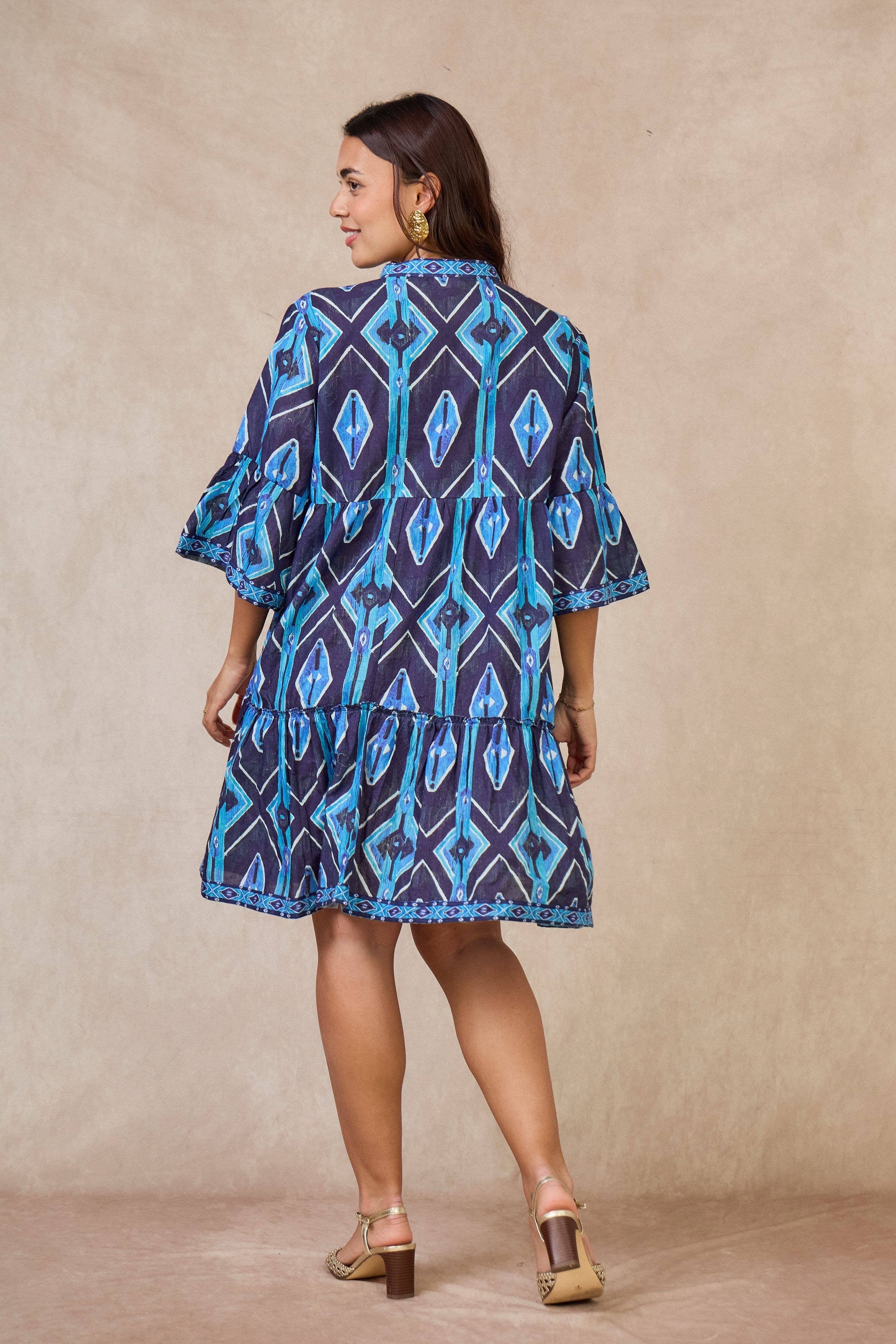 IP  Short dress in batik print cotton - Orice for wholesale on Faire6