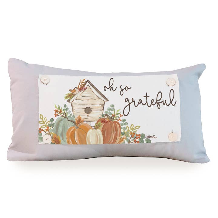 Åh Så Taknemmelig Pillow Swap for engroshandel hos LuckyBird Apparel and Home