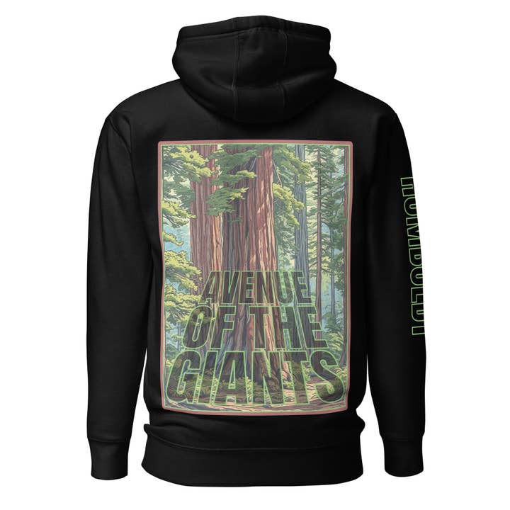 Avenue des Géants Sweat à Capuche en Coton Humboldt pour la vente par Humboldt Lost Coast Hoods