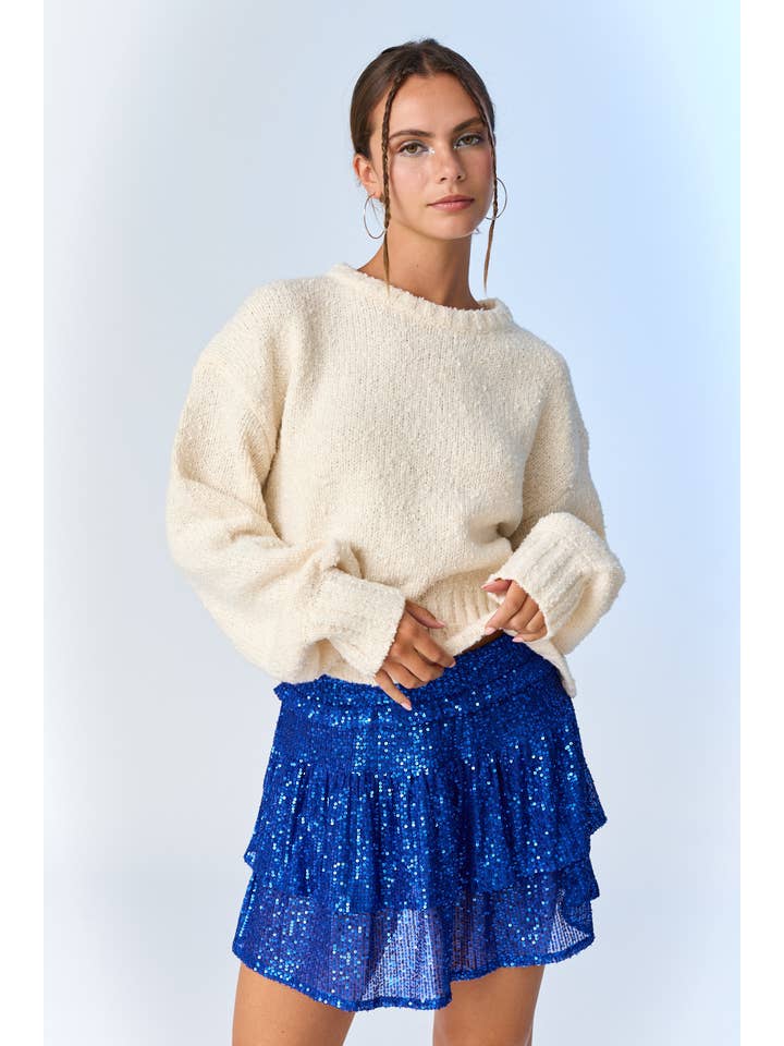 Papermoon - Wholesale Skirt - Women's - PS18588 - Alice Sequin Double Tier Skirt8