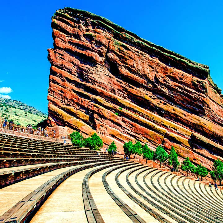 Red Rocks Park and Amphitheatre Coaster for wholesale by South Austin Gallery