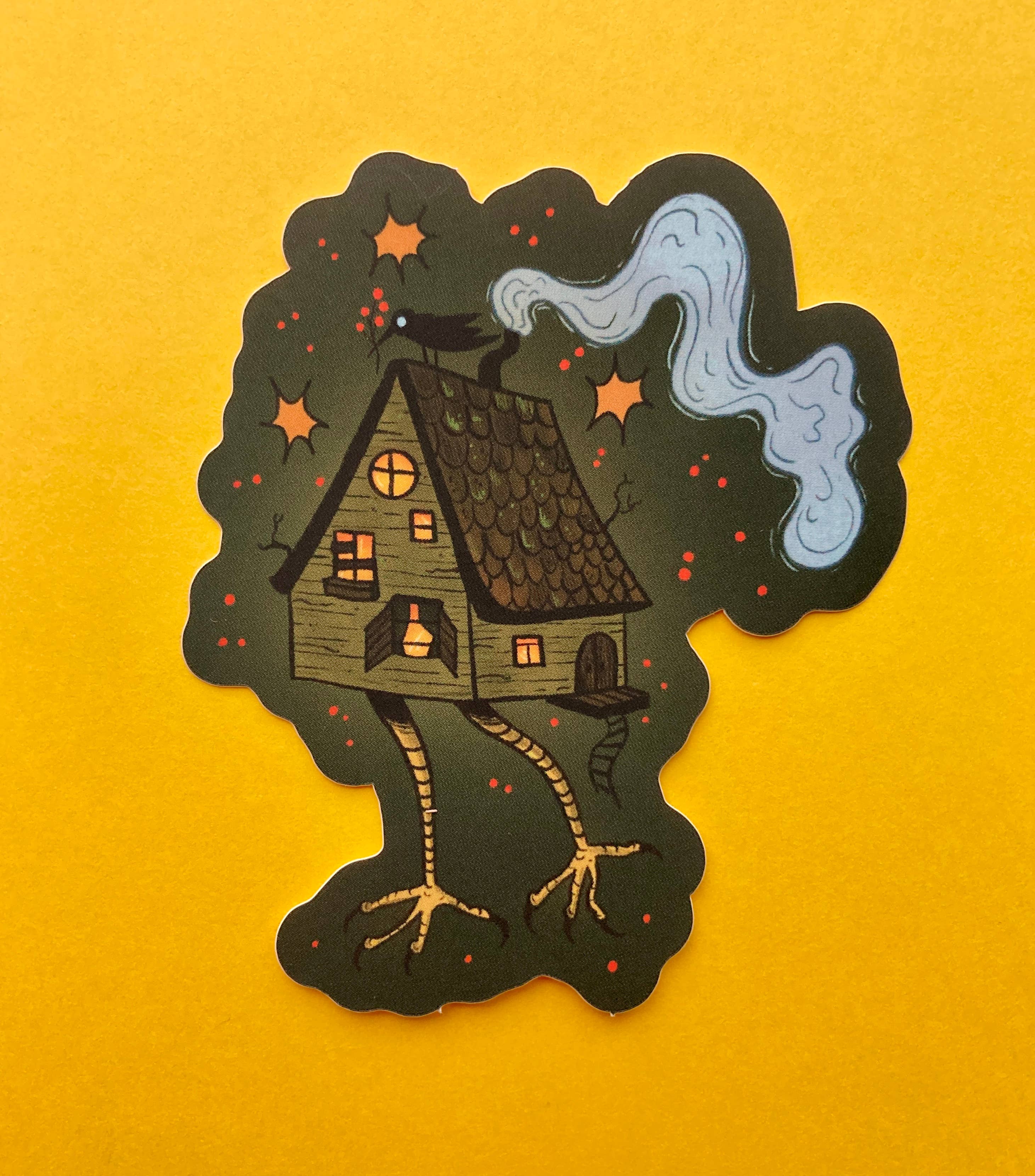 Camilla Watson Art - Wholesale Sticker - Baba Yaga's House | Matte Vinyl Sticker3