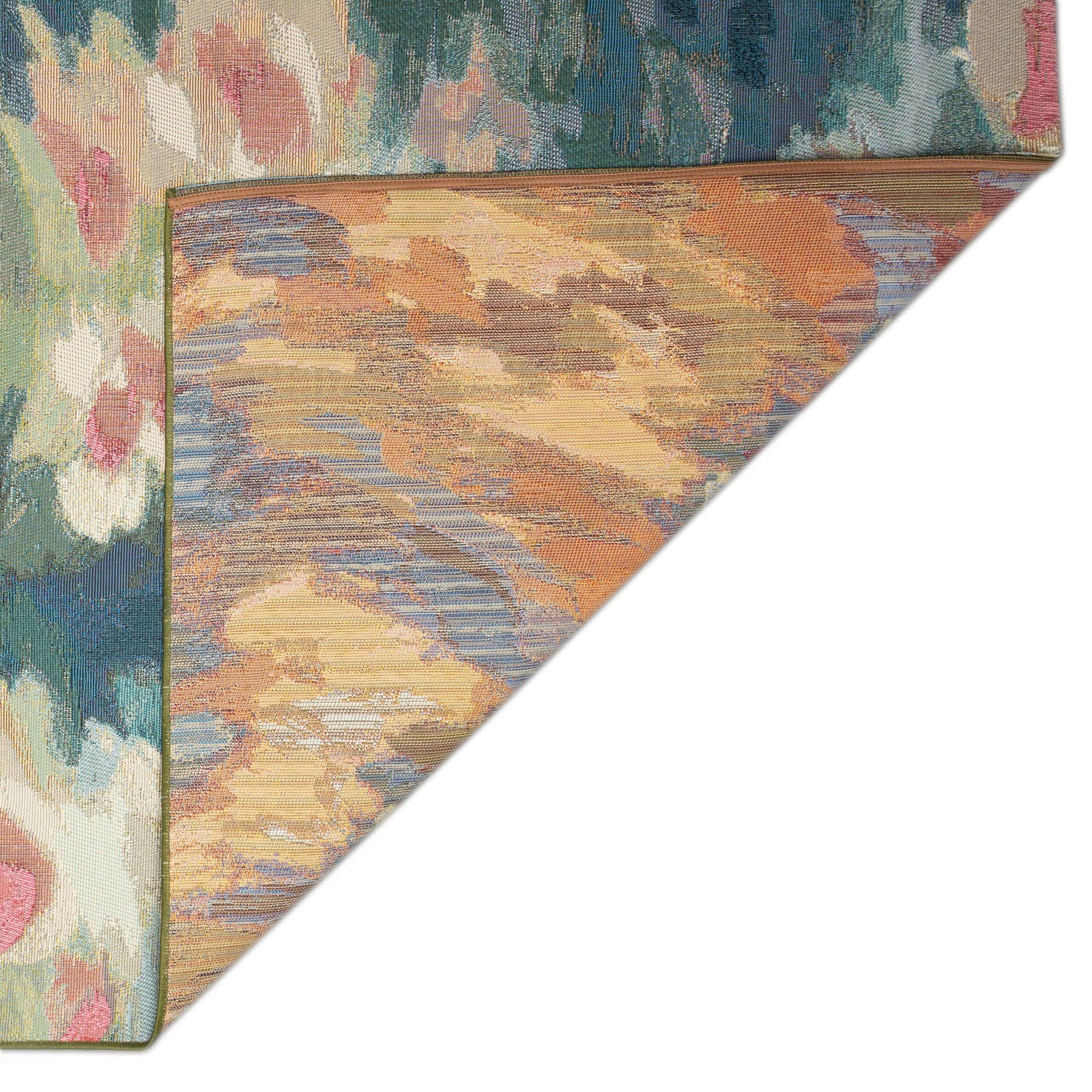 Multi Marina Watercolor Pond Indendørs/udendørs arealtæppe Multi for engroshandel på Faire0