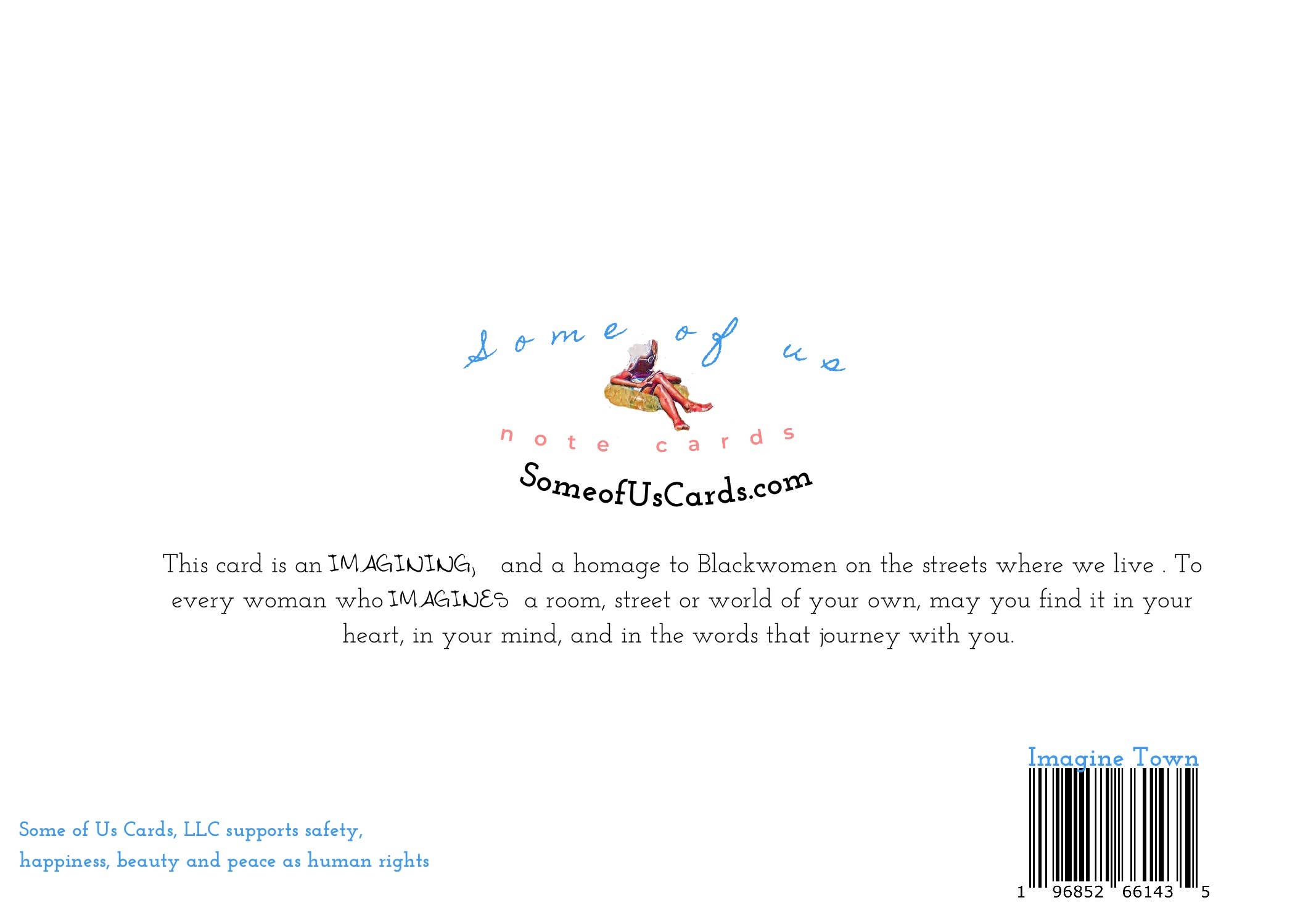 Some of Us Notecards, LLC – Cartão de saudação diária por atacado – Imagine Cartão da cidade2