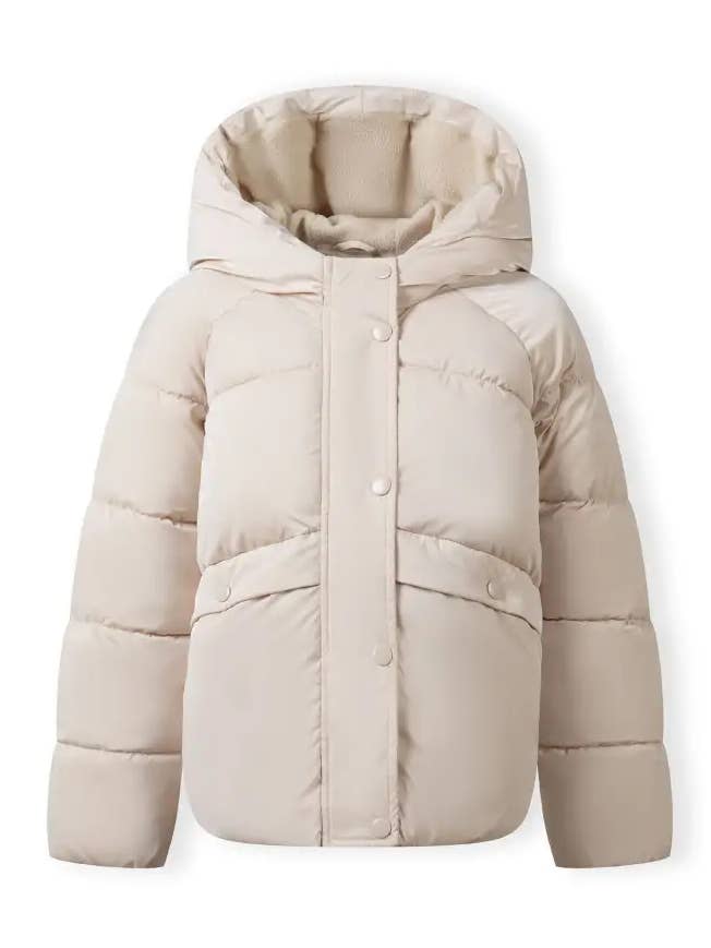 Pigepolstret vinterjakke med quiltet mønster creme 9m-8y for engroshandel hos Minoti sp. z o.o.