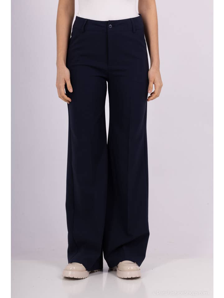 Afinity - Wholesale Suit Pants - Women's - Women's palazzo tailored pants A3306PT – flare cut7
