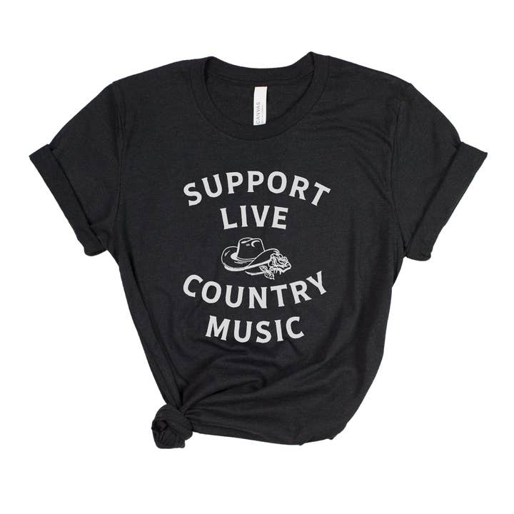 208 Tees - Wholesale Screen Printed T-Shirt - Women's - Support Live Country Music 256