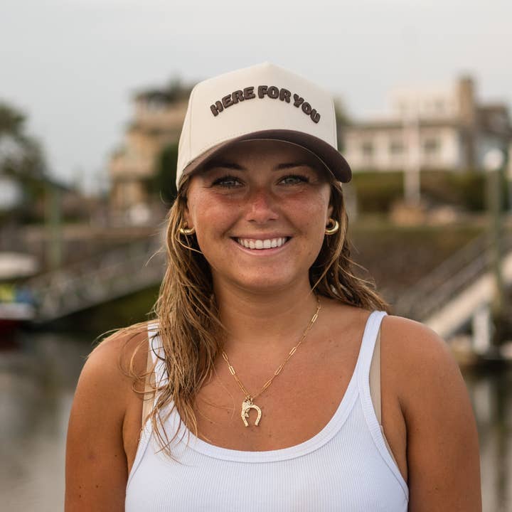 Brown Trucker Hat for wholesale by Here For You Clothing