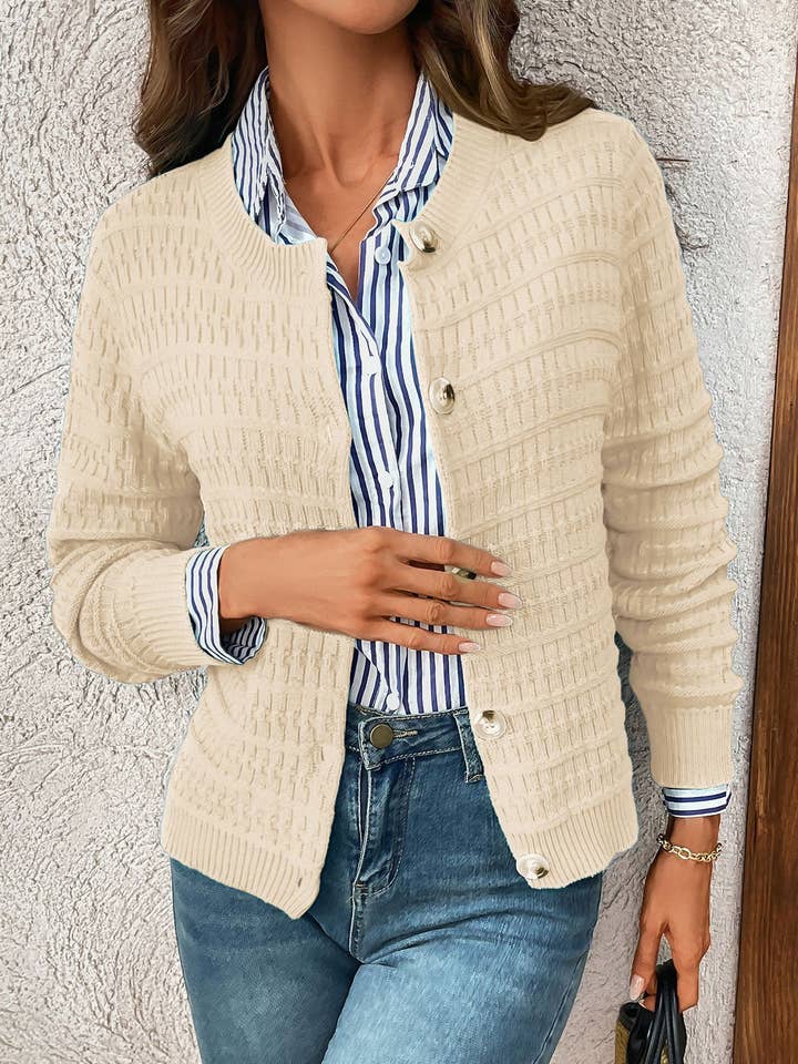 Lovesoft - Venta al por mayor Cárdigan - Mujer - Cárdigan de punto con botones para uso casual en la oficina26