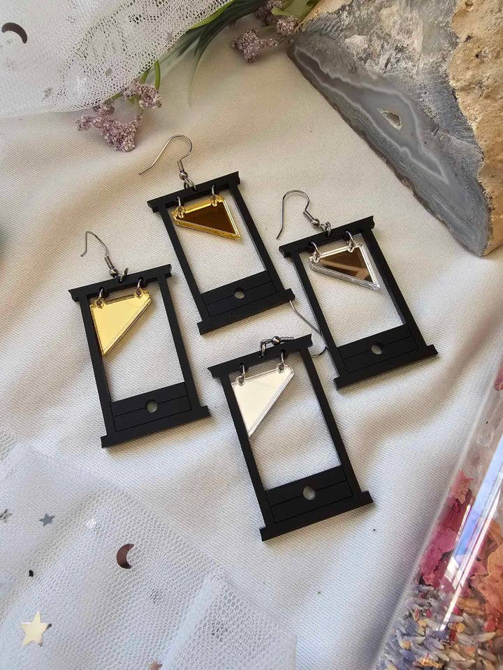 Matte Black Guillotines for wholesale by Fallen Pine Studio