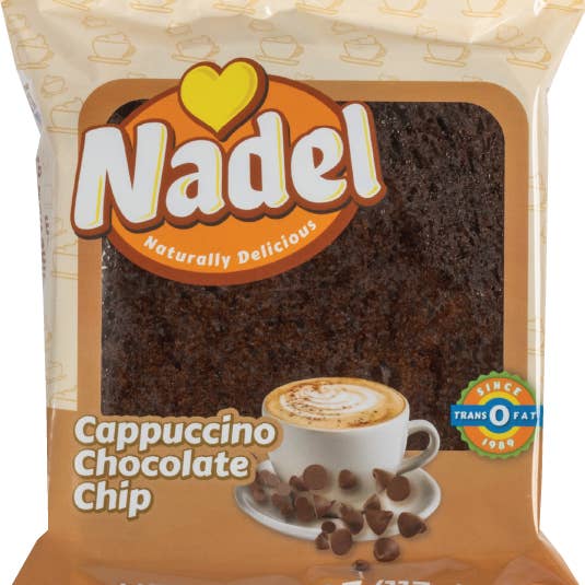 Nadel - Naturally Delicious - Wholesale Cake - Cappuccino Chocolate Chip Cake, 24/4oz Grab&Go slices