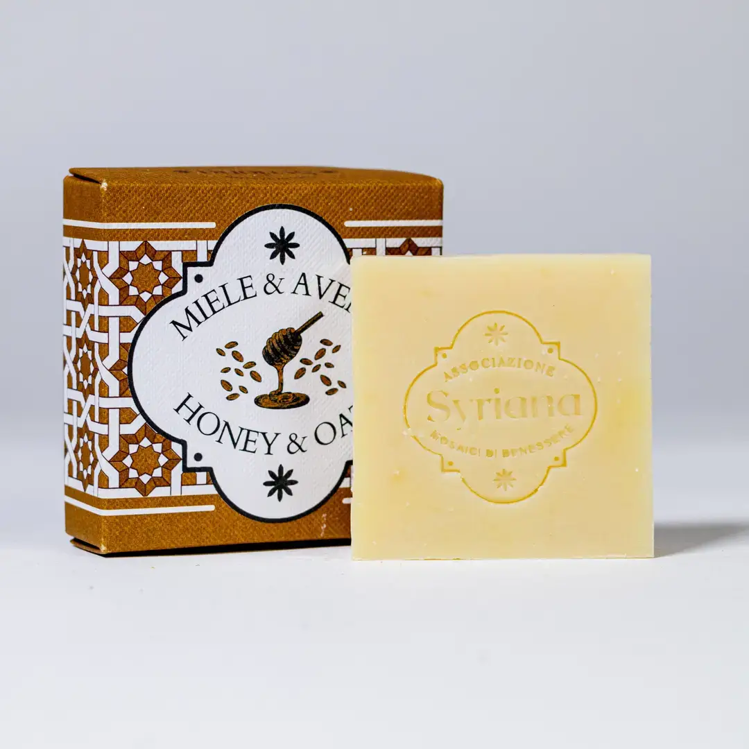 Syriana - Venta al por mayor Pastilla de jabón - Jabón elaborado en frío: Granada, Café con cardamomo, Miel y avena0