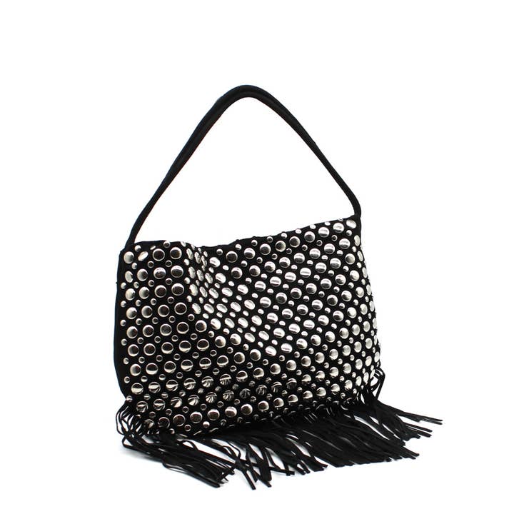 Vimoda - Wholesale Shoulder Bag - Women's - Studded fringed bag3