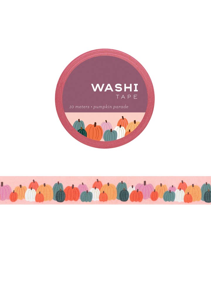 Pumpkin Parade Washi Tape for wholesale by Girl of All Work