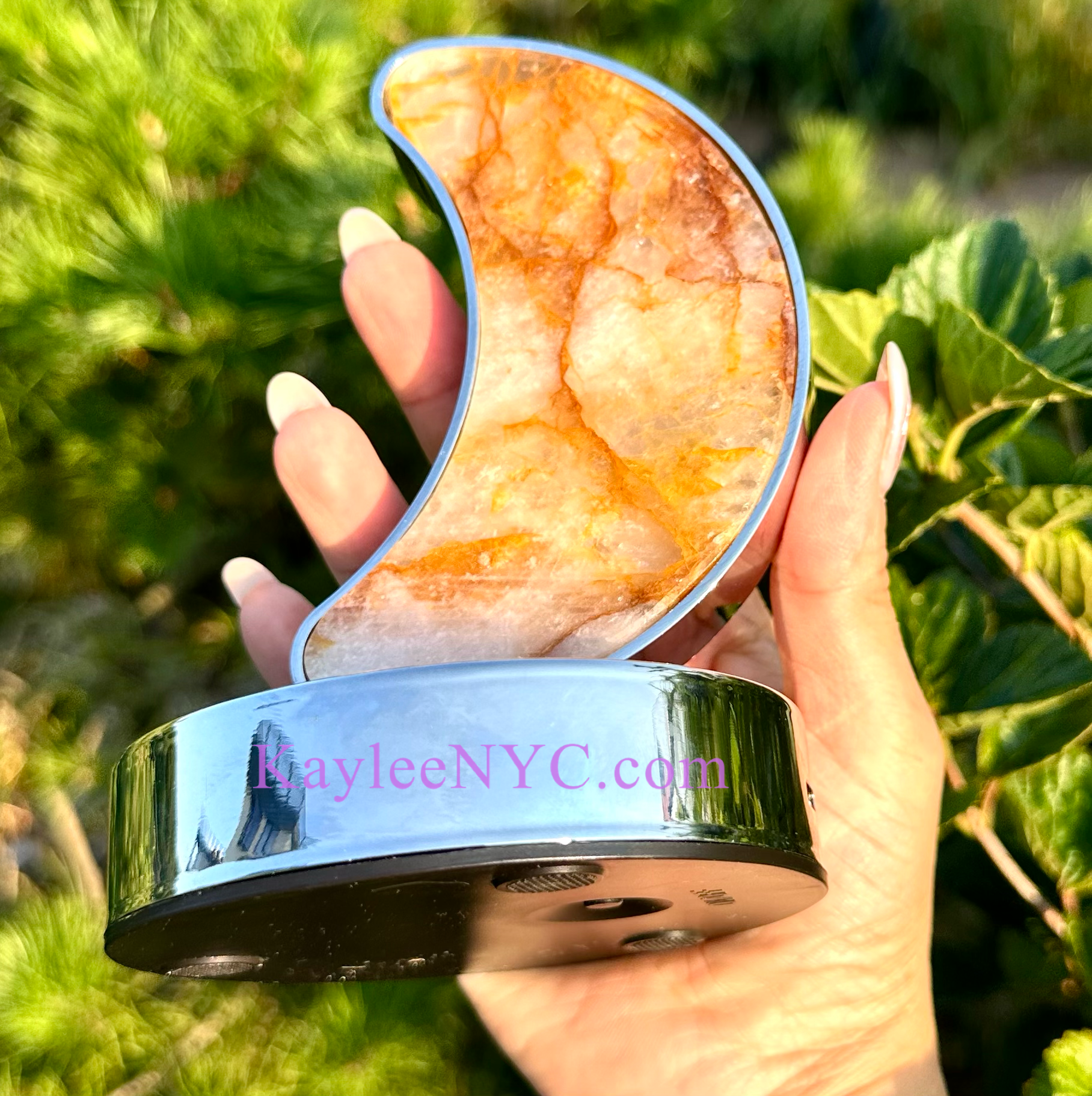 KayleeNYC - Wholesale Accent/Desk Lamp - Natural Crystal Moon Lamp Healing Energy7