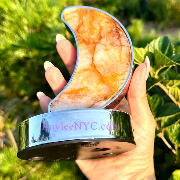 KayleeNYC - Wholesale Accent/Desk Lamp - Natural Crystal Moon Lamp Healing Energy7