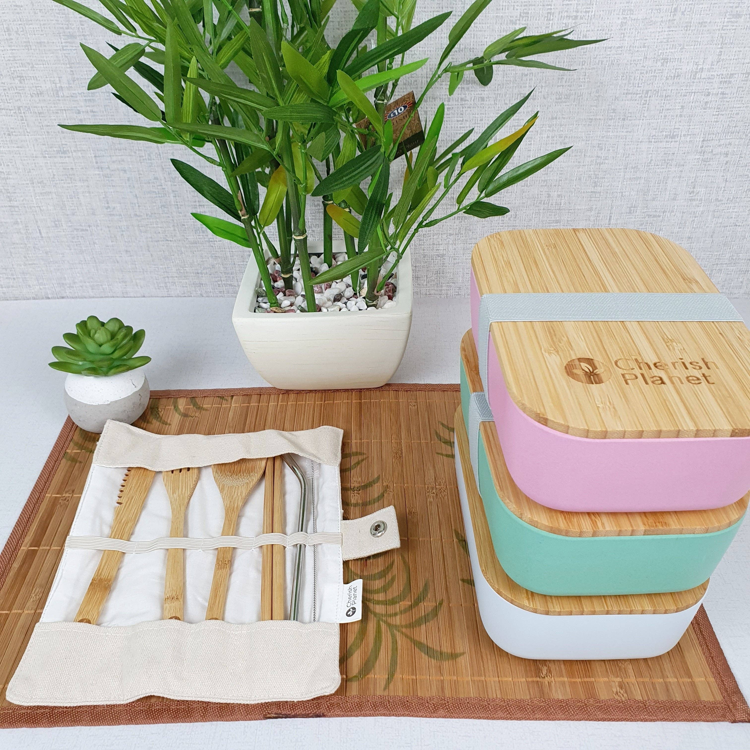 Cherish Planet – wholesale Lunch bag/box – Eco Bamboo & Wheat Fibre Lunch / Bento Box16