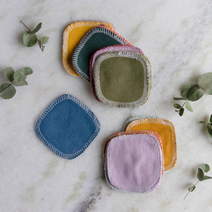 ZWS Essentials - Wholesale Cotton Pad - Organic Cotton Facial Rounds - 3 Color Options, 20 Pack2