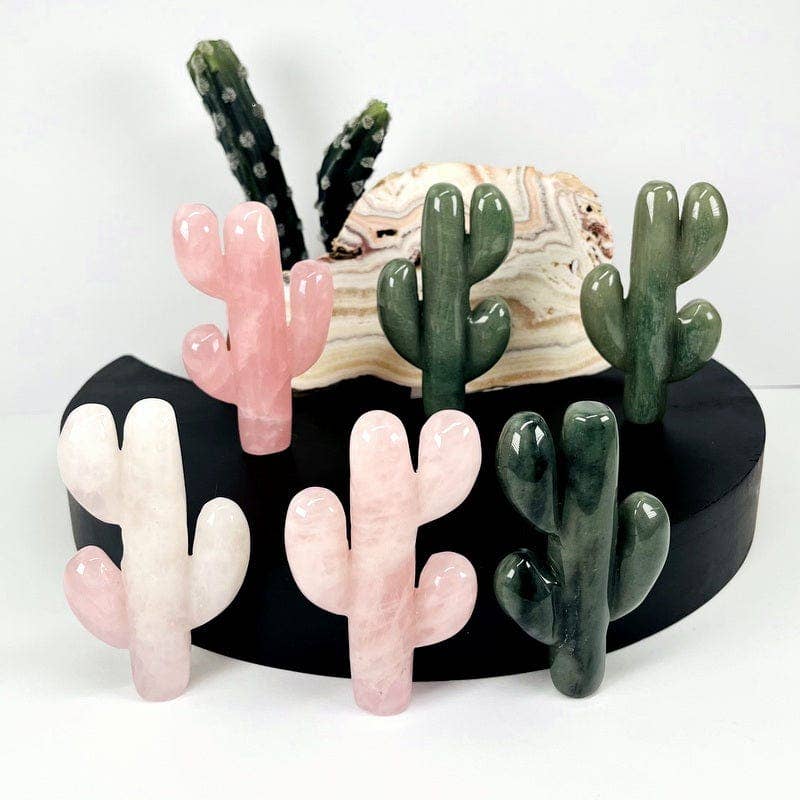 Rock Paradise - Wholesale Spiritual Stone/Crystal - Crystal Cactus - Carved Stone6