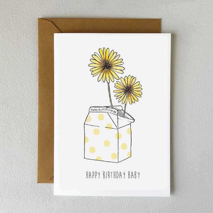 Tillykke med fødselsdagen Baby kort for engroshandel hos Oxford Comma Co.