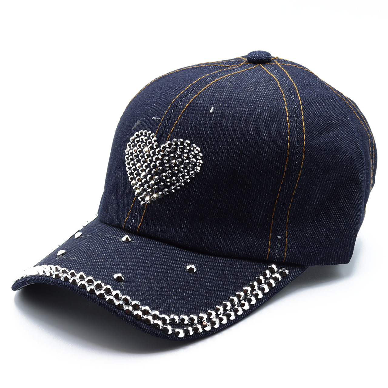 Selini New York - Wholesale Baseball Cap - Women's - 12pcs Assorted Bling Studs Cap - CP94ASST-A9