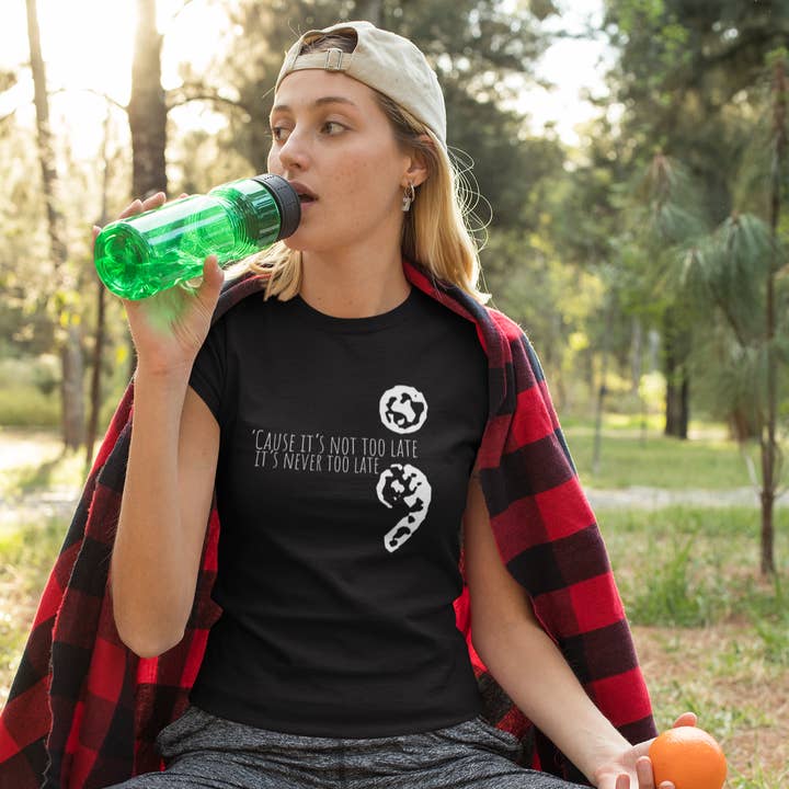 Semicolon Suicide Awareness Short-Sleeve Unisex T-Shirt for wholesale by inspire