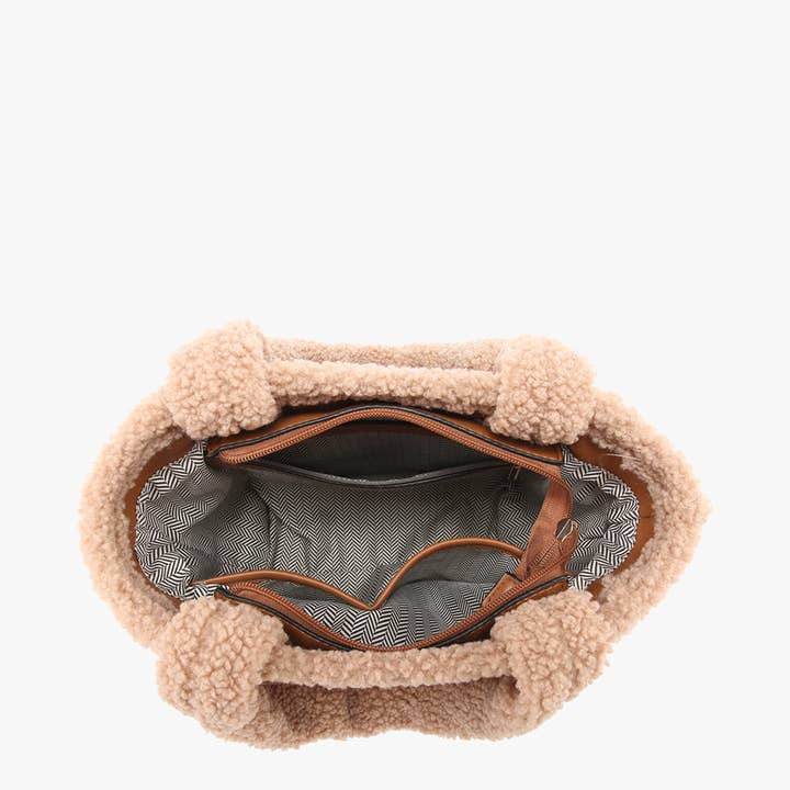 Jen & Co. - Wholesale Satchel - Women's - JN2378 Helsinki Sherpa Trim Satchel/Crossbody6