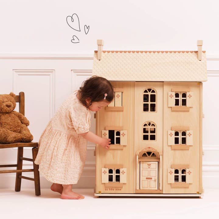 Le Toy Van - Wholesale Doll Accessory Kit - Kids - The Grand Natural Wood Dolls House6
