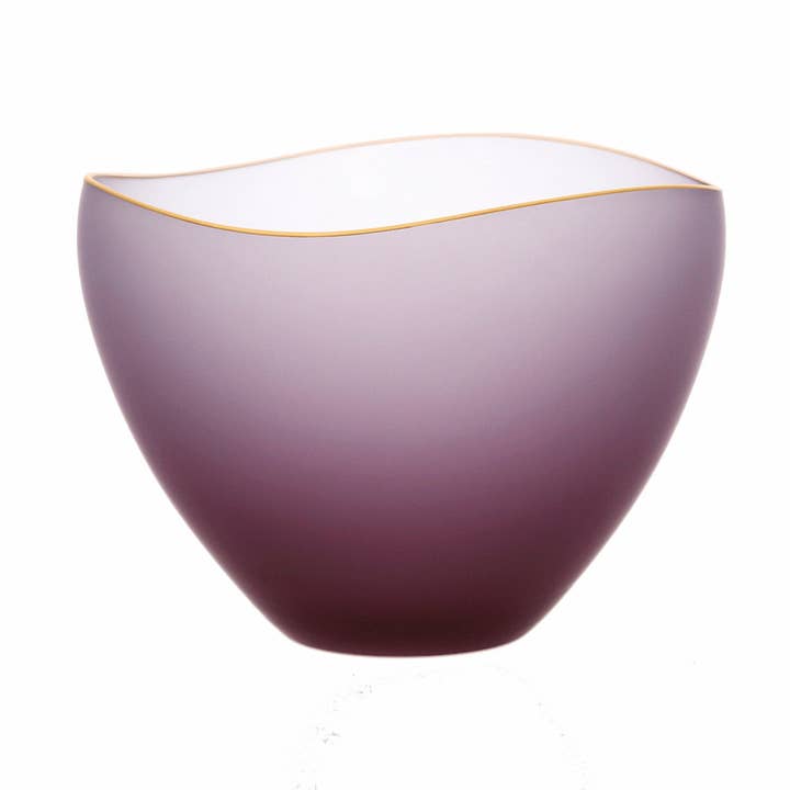 Saki - Bowl Wine Red Frosted, 3.7inch for wholesale by SGHR Sugahara