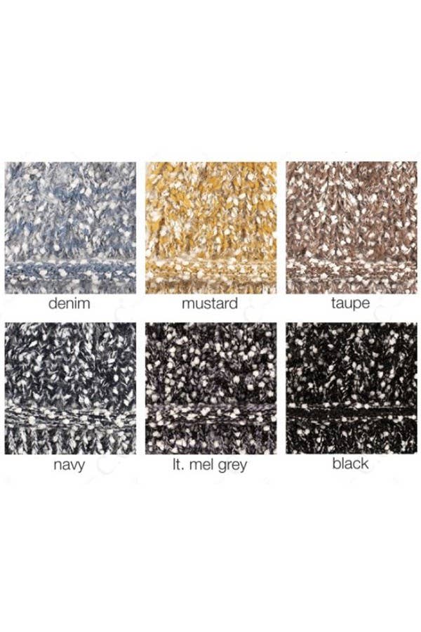 Suzie Q USA - Wholesale Beanie - Dames - Wimper Confetti garen gebreide pom beanie6