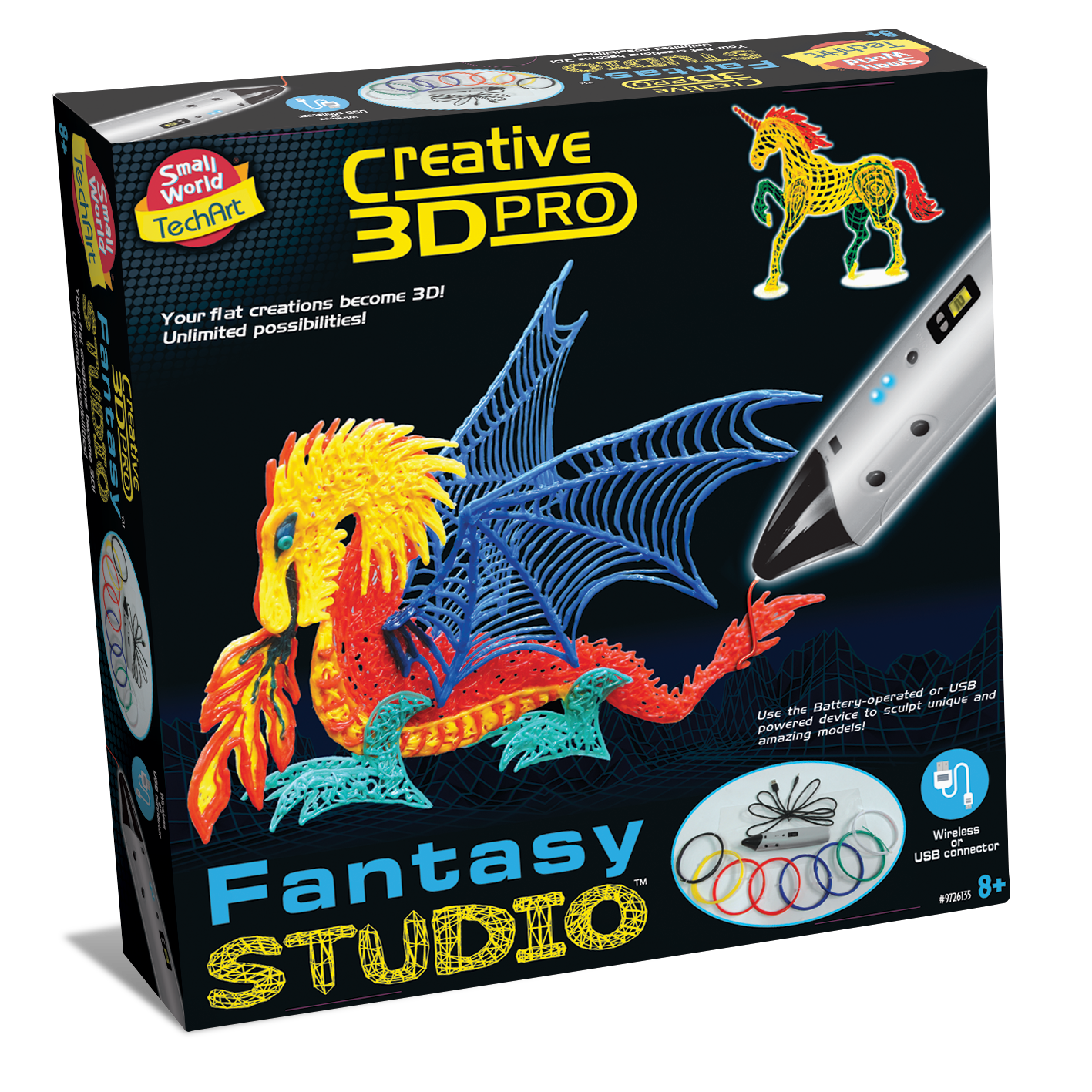 Small World Toys - Wholesale DIY Craft Kit - Kids - 3D Printing Pen Fantasy Studio1