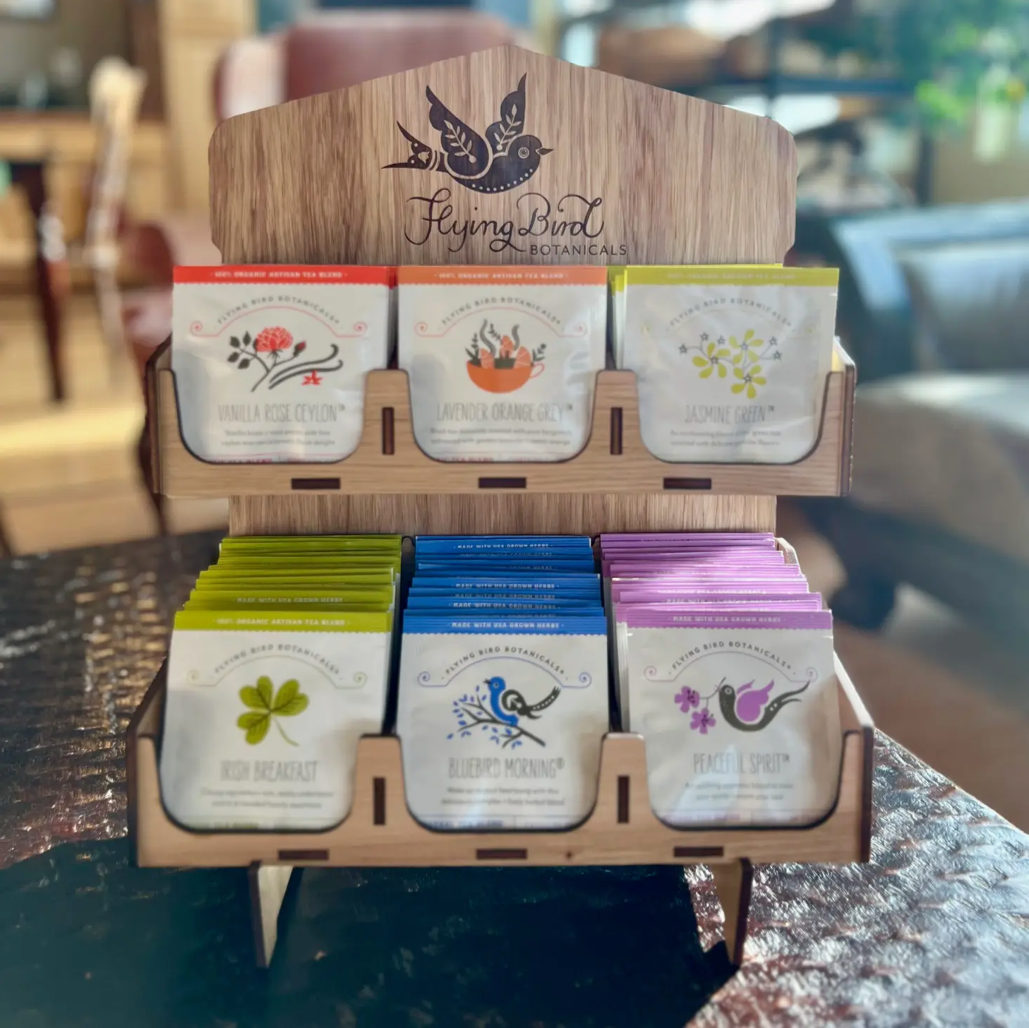 Flying Bird Botanicals - Wholesale Tea Bags - Vanilla Rose Ceylon - 45ct Individual Envelope Box3