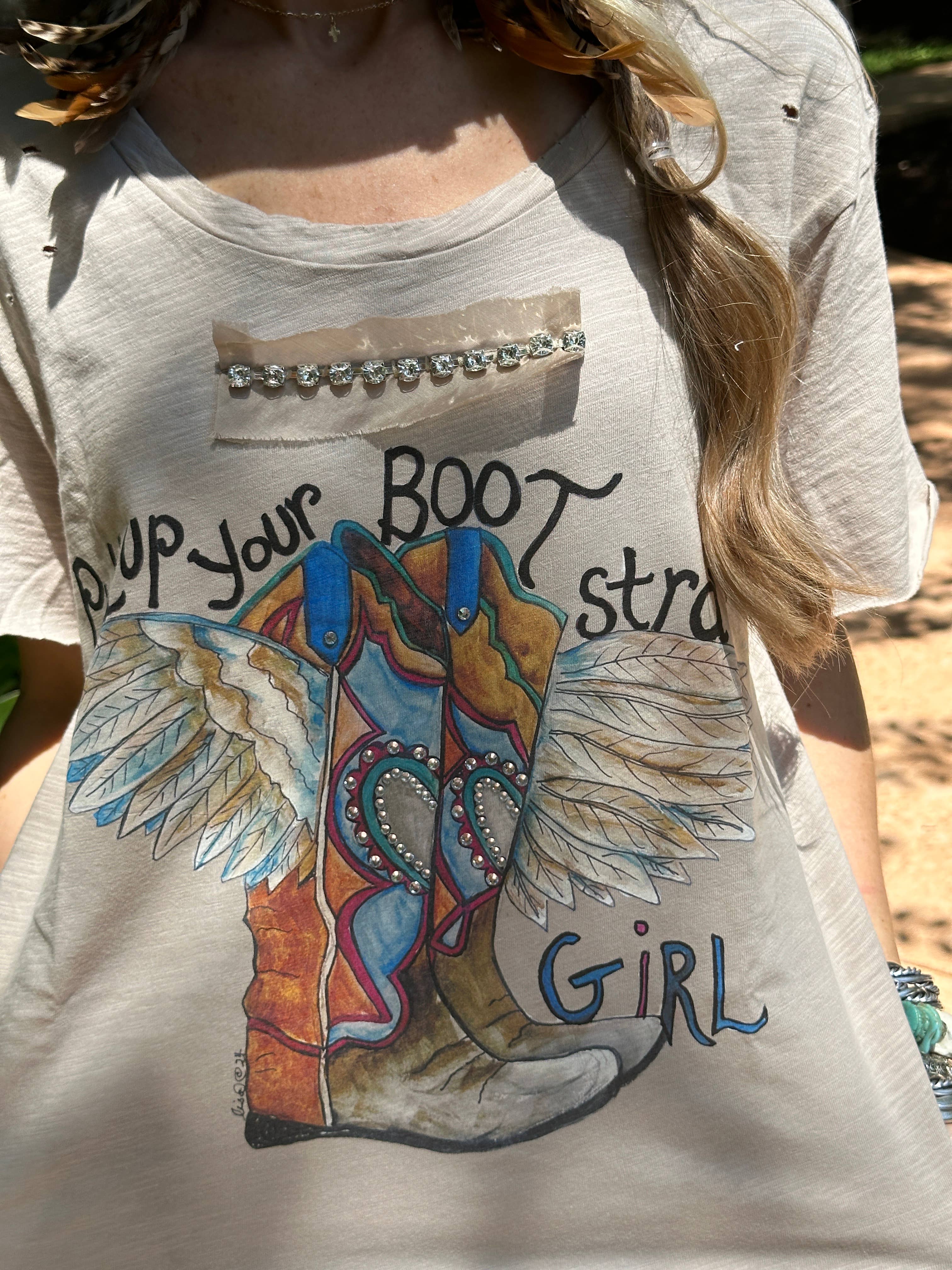 A Rare Bird Shop - Vente T-shirt sérigraphié – femme - Remettez votre chemise en lambeaux Bootstraps1