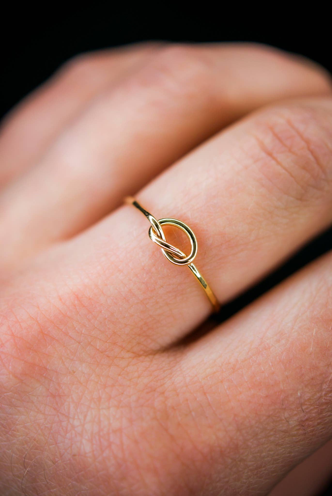 Hannah Naomi - Wholesale Band/Stacked Ring - Open Knot Ring, 14K Gold Fill8