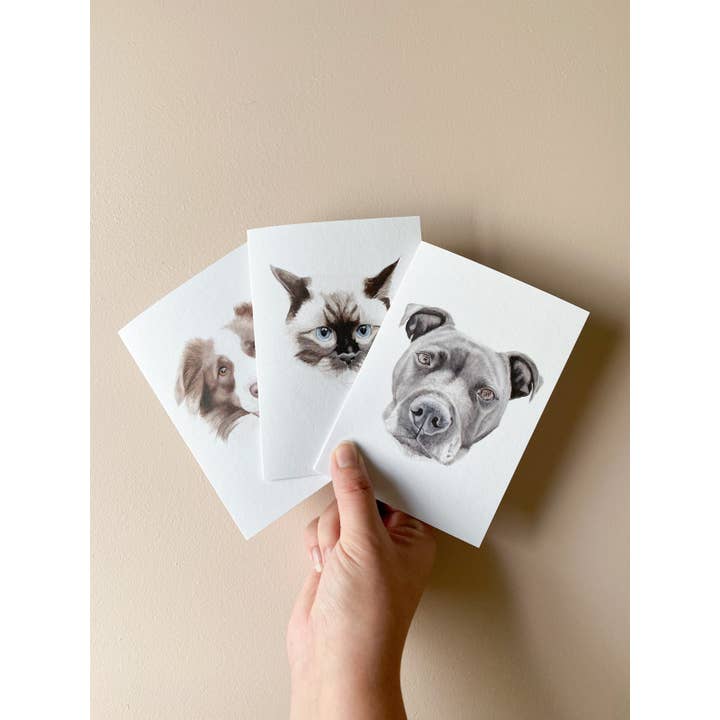 Annalise Paints - Wholesale Everyday greeting card - Tully The Border Collie Card1