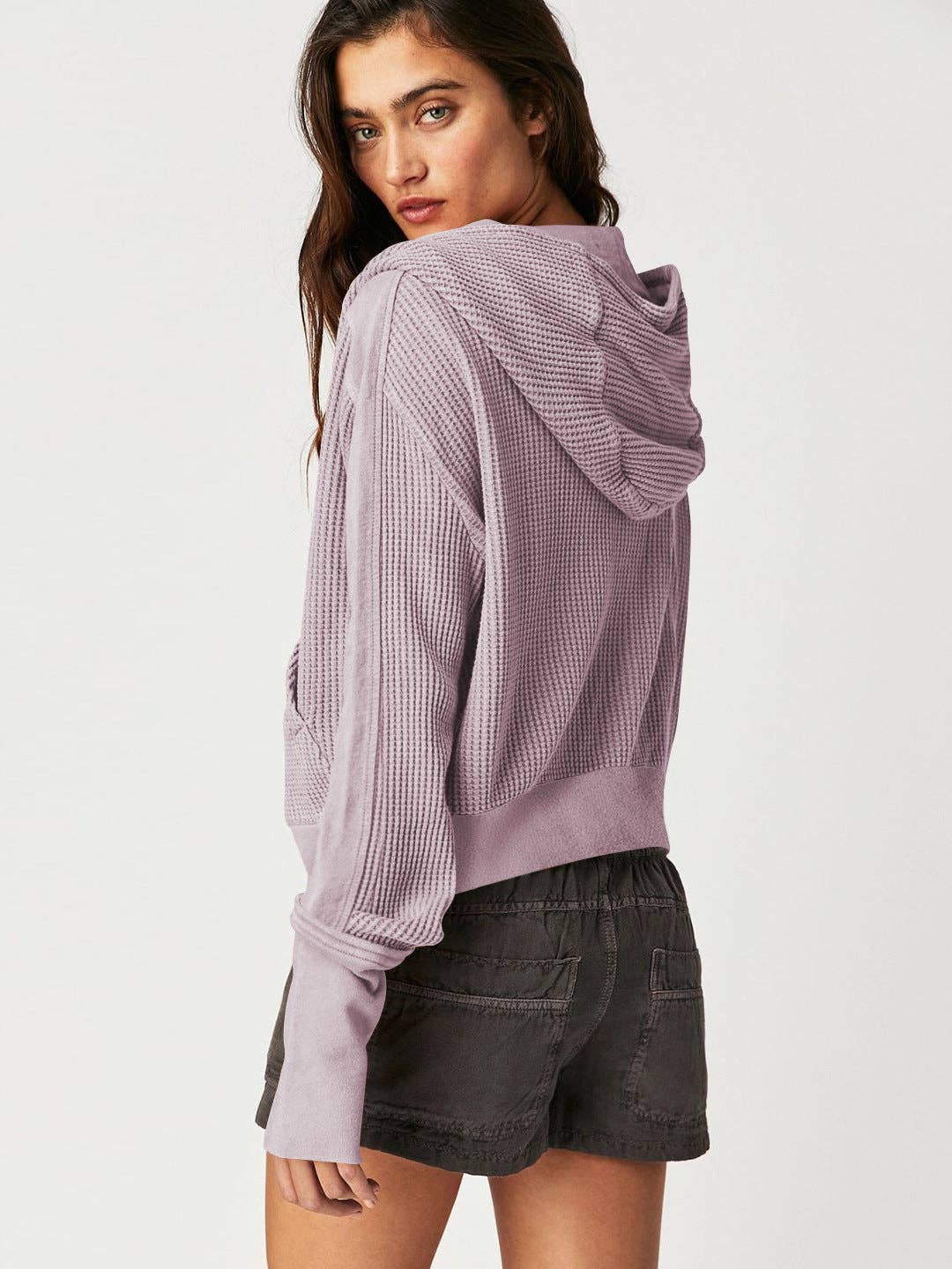 Sweetkama - Vendita all'ingrosso Giacca - Donna - Giacca donna casual con cappuccio e zip frontale, modello EWLA24